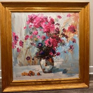 $600 for Pickup Gold Frame Flowerpot Wall Painting